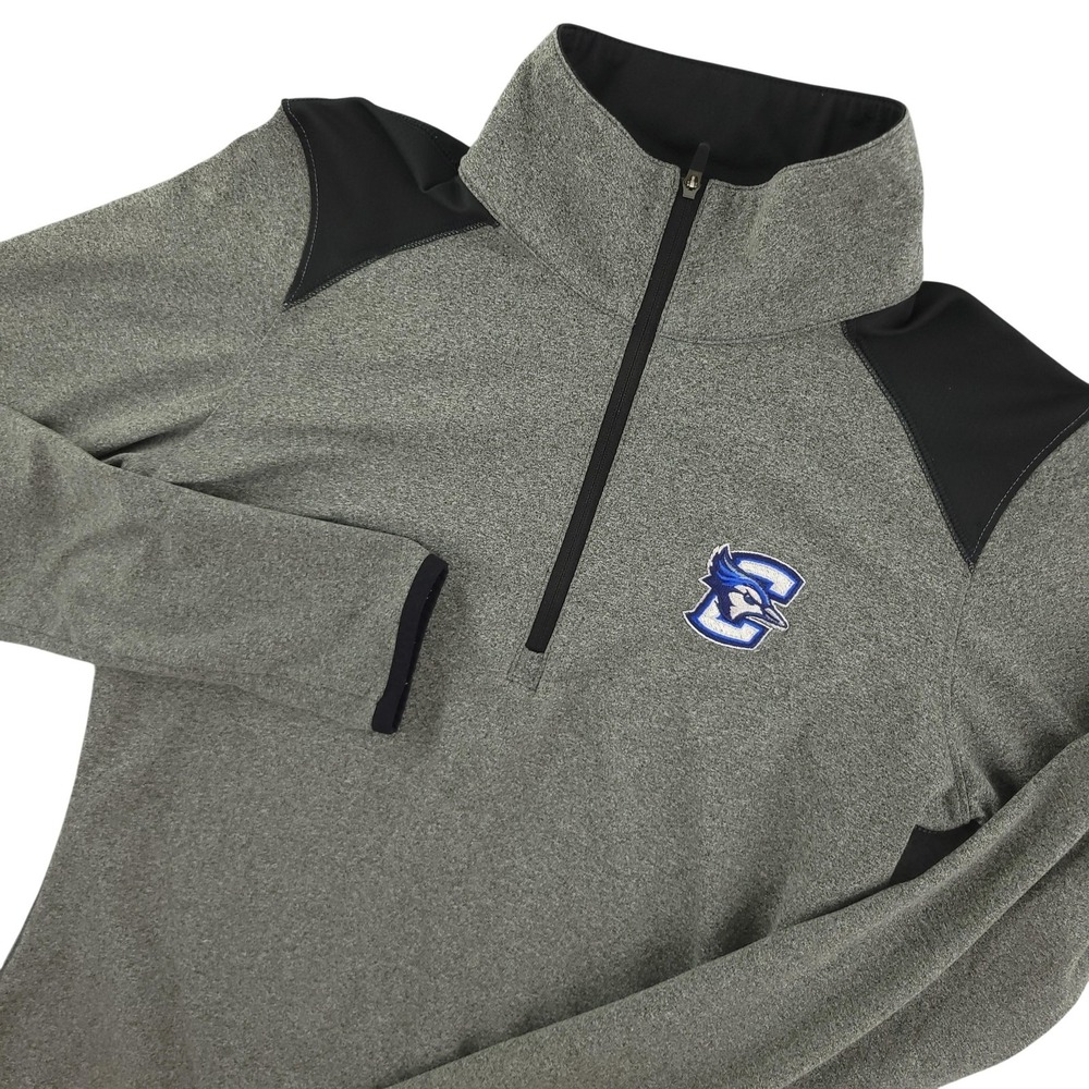 Nike Dri Fit 1/4 Zip Creighton Bluejays Shirt Womens Small Gray NCAA‎ Golf
